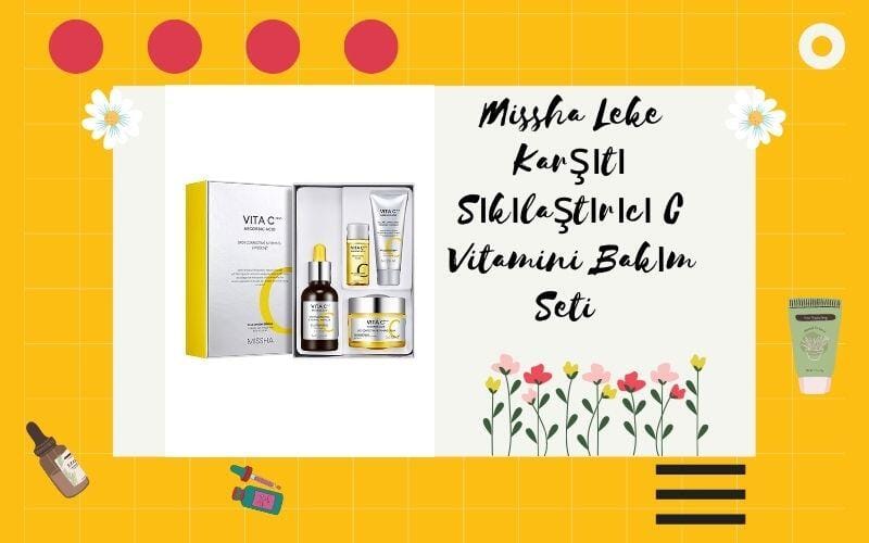 Missha Leke Karşıtı Sıkılaştırıcı C Vitamini Bakım Seti